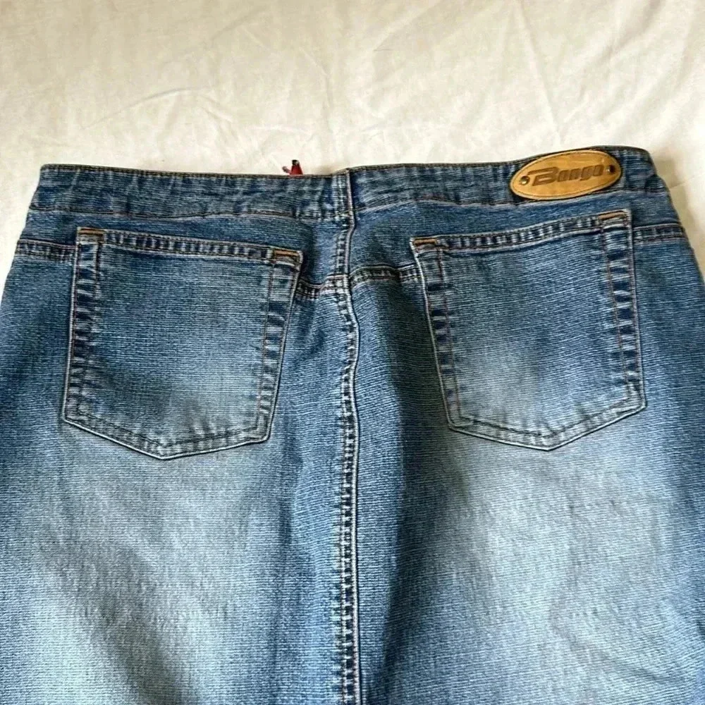 BONGO VINTAGE Y2K DENIM SKIRT‎ SIZE 11